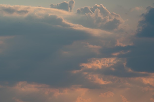 blue sky with white clouds on a Sunny summer day