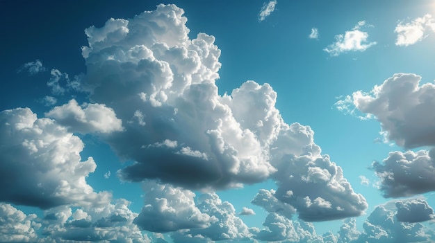 Blue Sky With White Clouds