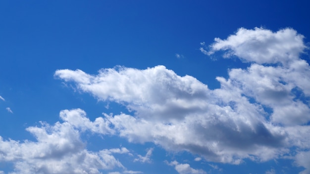 Blue sky with white clouds