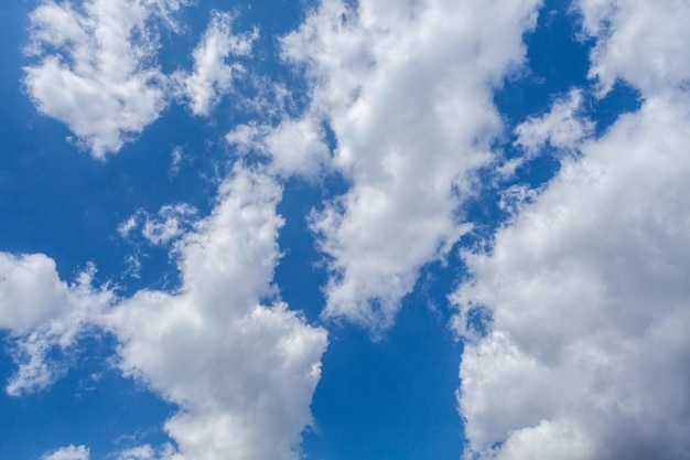 Blue sky with white clouds