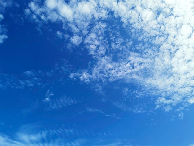 Blue sky with white clouds