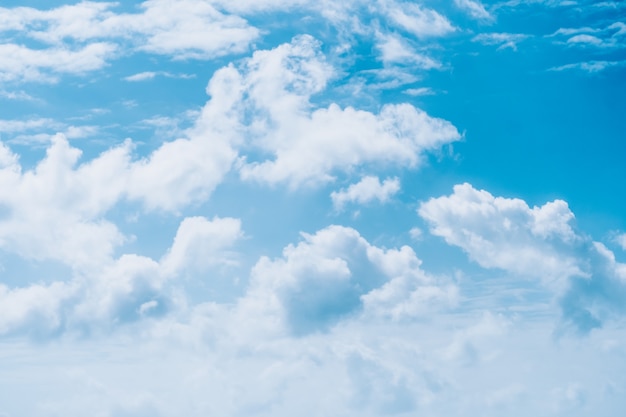 Blue sky with white clouds