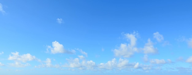 Blue sky with white clouds