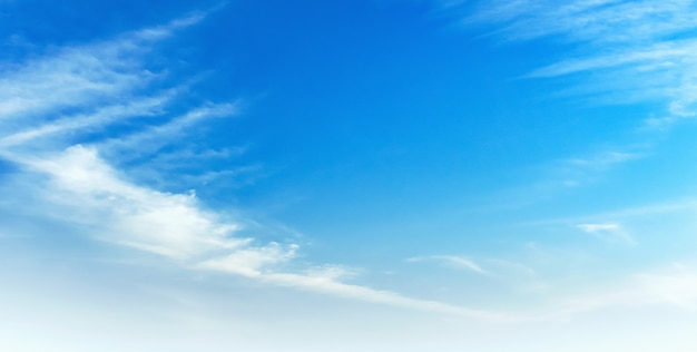 Blue sky with white clouds