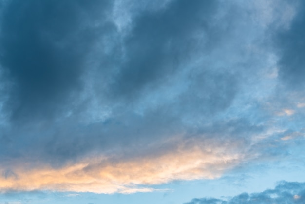 Blue sky with white clouds