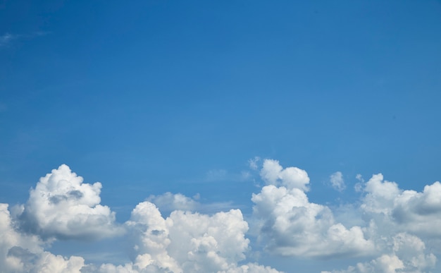 Blue sky with a white clouds