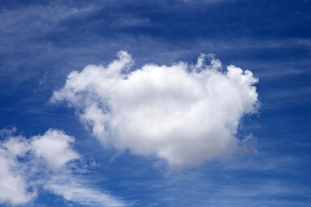 Blue sky with white clouds