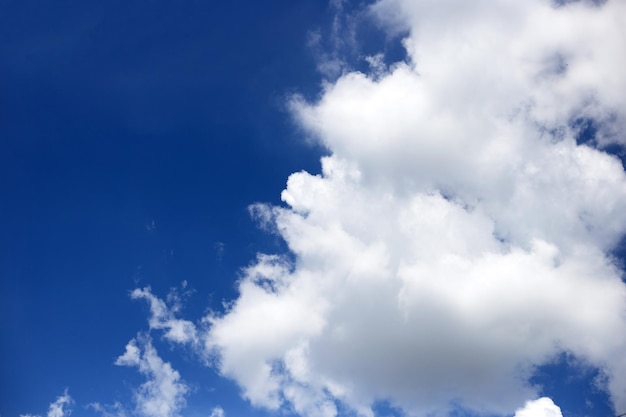 Blue sky with white clouds