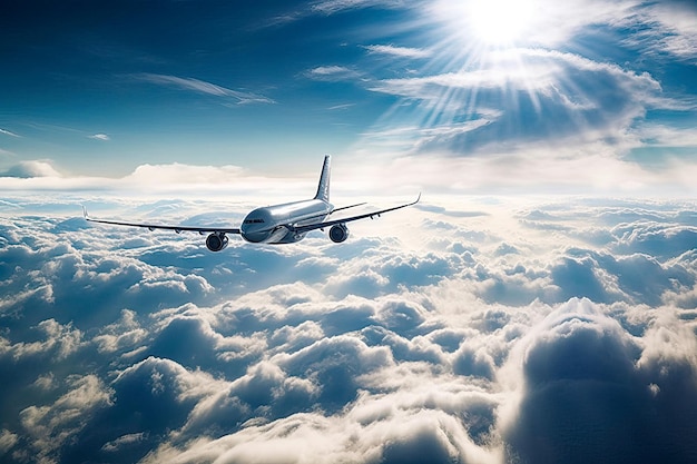 blue sky with white clouds