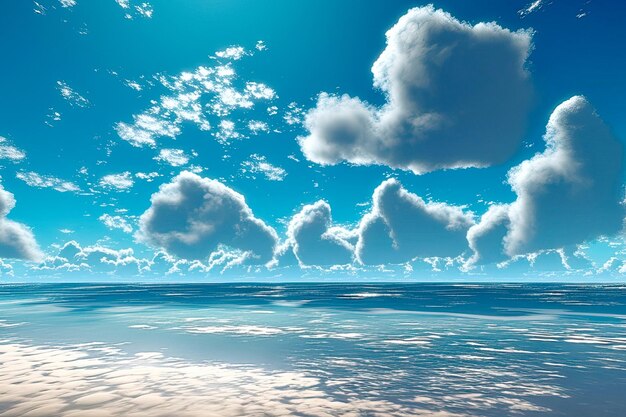 blue sky with white clouds