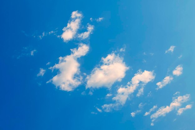 Blue sky with white clouds