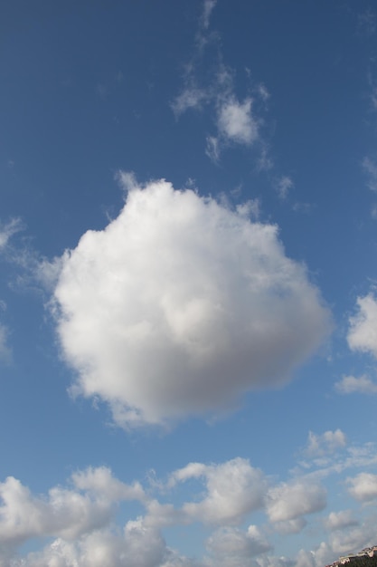 Blue Sky with white clouds