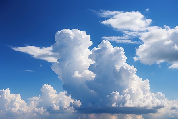 Blue sky with white clouds