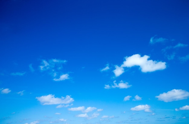 Blue sky with white clouds