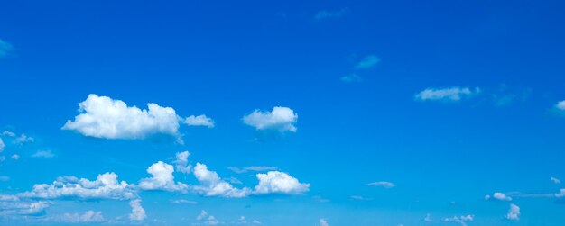 Blue sky with white clouds