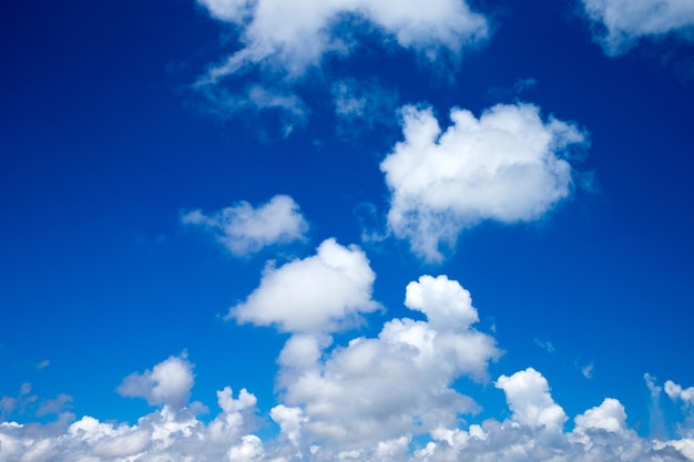 Blue sky with white clouds