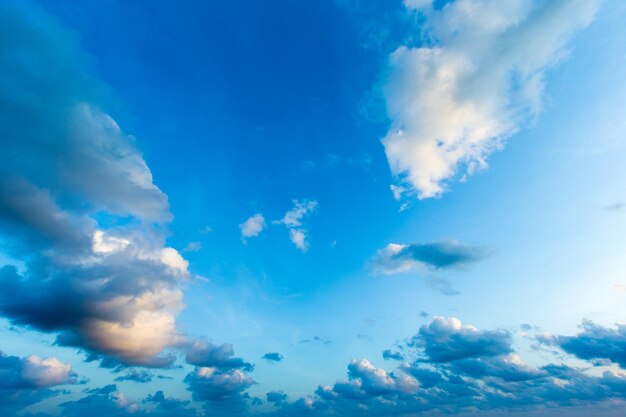 Blue sky with white clouds