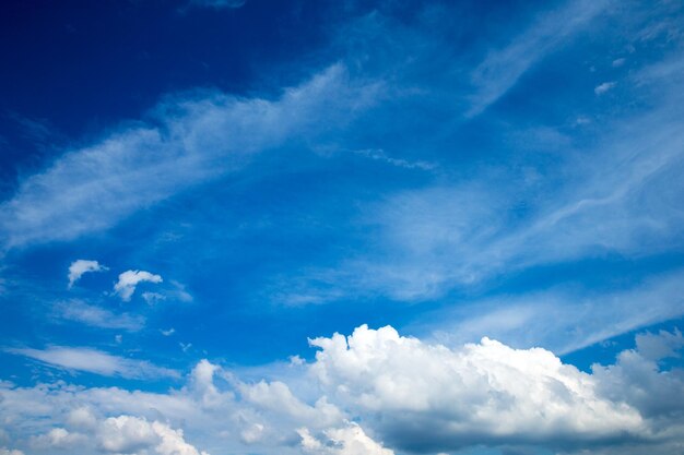 Blue sky with white clouds