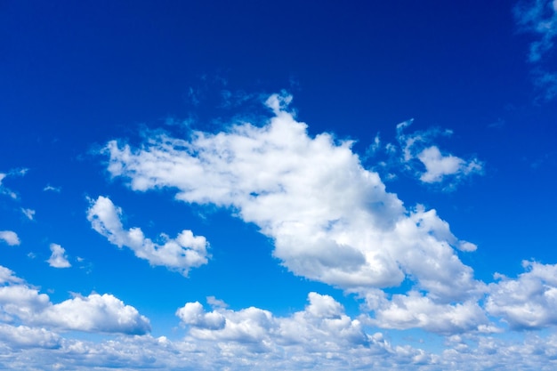 Blue sky with white clouds