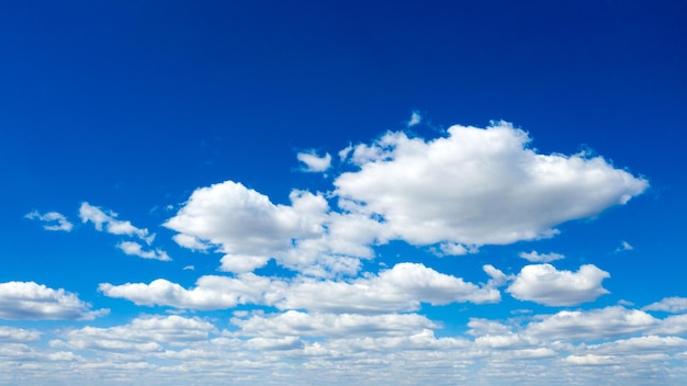 Blue sky with white clouds