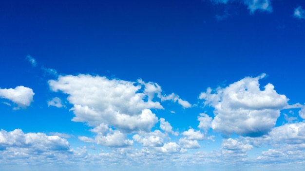 Blue sky with white clouds