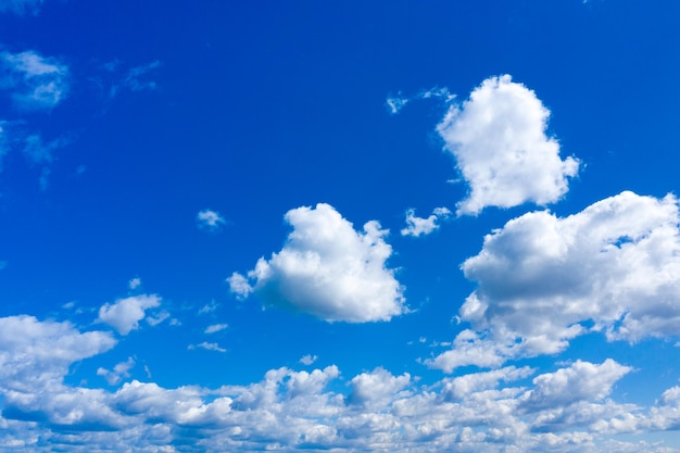 Blue sky with white clouds