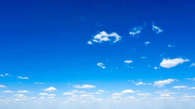 Blue sky with white clouds