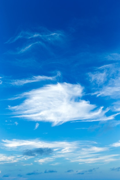 Blue sky with white clouds