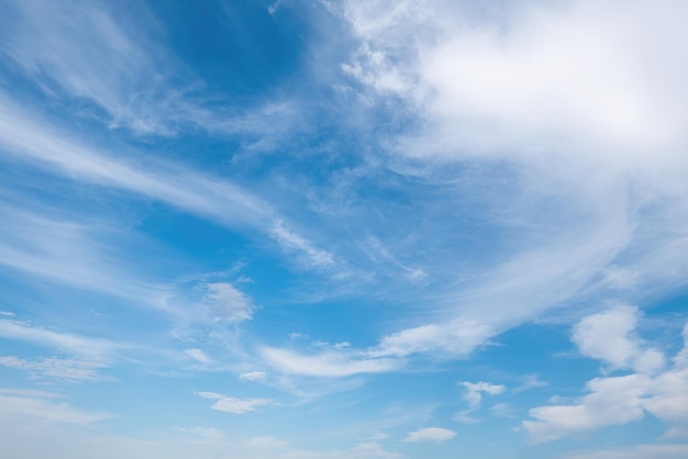 Blue sky with white clouds