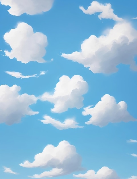 Blue sky with white clouds