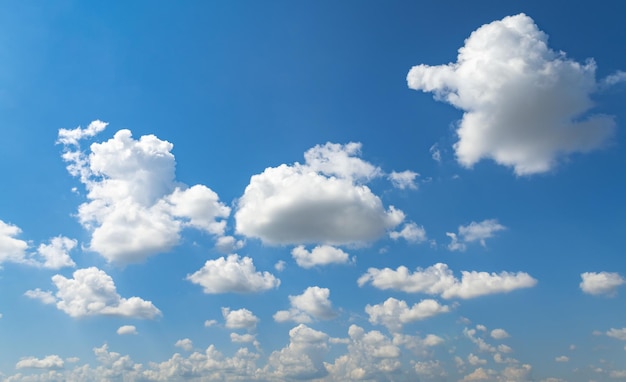 Blue sky with white cloudy and sunlight