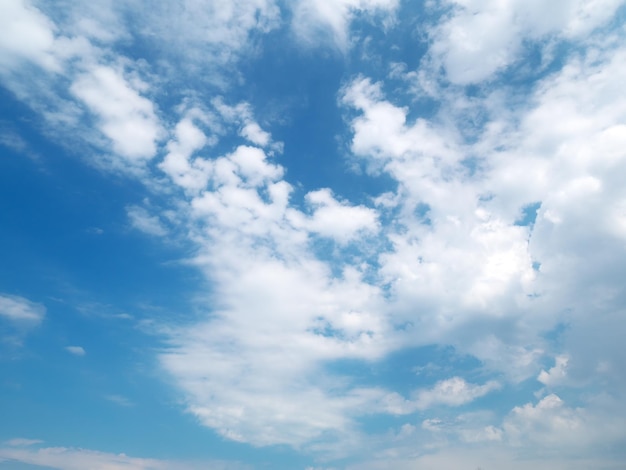 Blue skylight and clouds