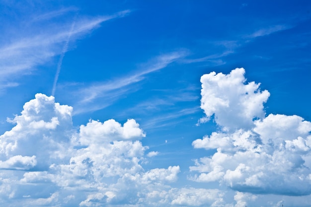 Blue skys and white clouds