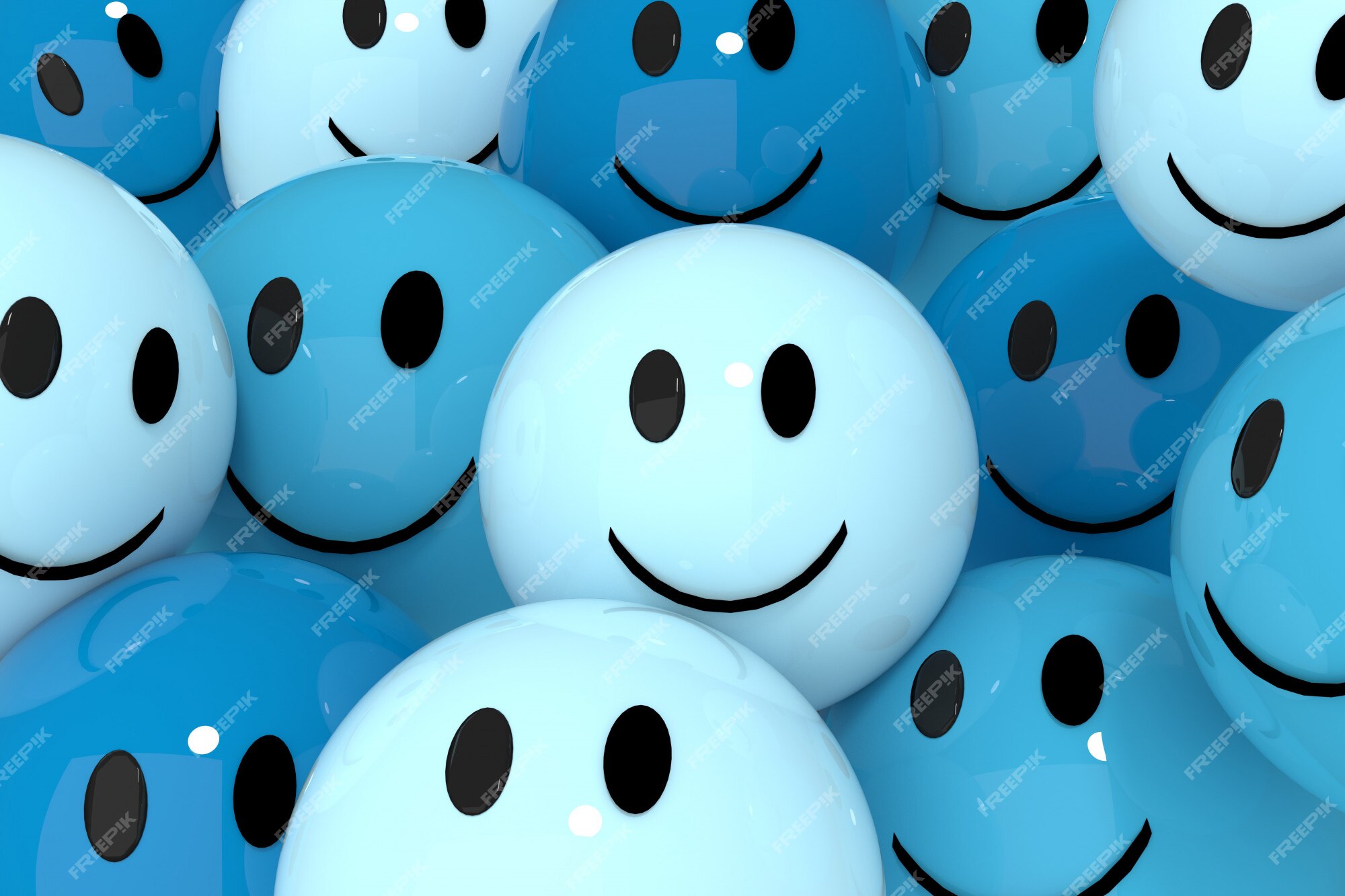 79 Blue Smiley Emojis Gallery. A curated collection of 3D Blue Smiley…, by  CK Español