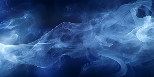 Blue smoke abstract background texture