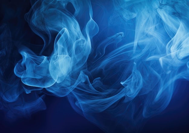 Blue smoke creating a mysterious background