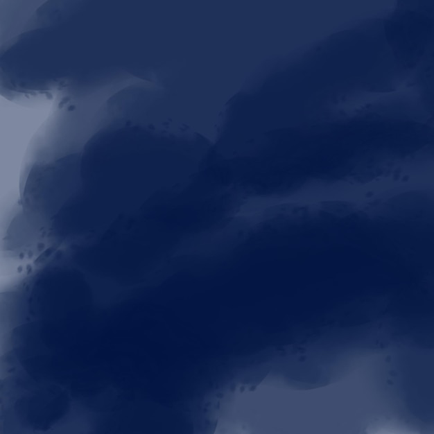 暗い背景の青い煙 ダイナミックな抽象的な霧 3Dレンダリング