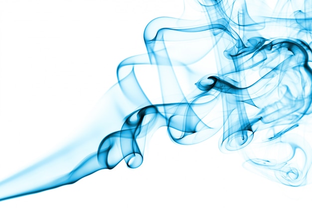 Blue smoke and fog