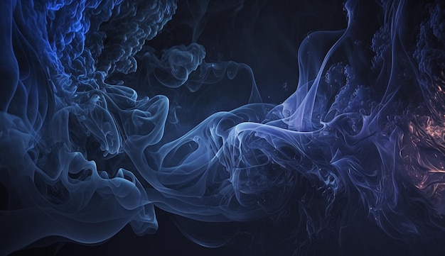 A blue smoke is shown in this image.