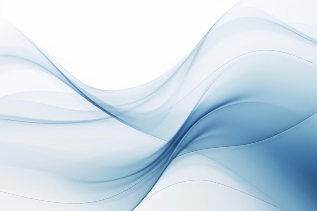 A blue smoke swirls in a white background