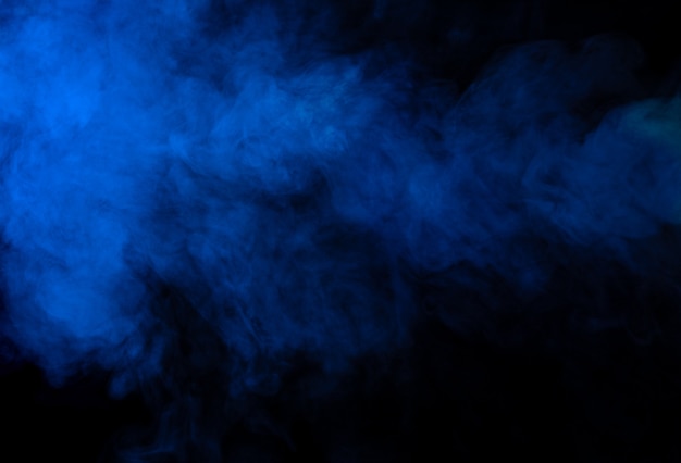 Photo blue smoke texture background