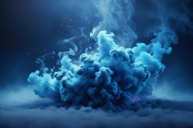 Blue smoke wallpaper smoke background smoke effects background smoke  wallpapers colorful smoke background abstract smoke wallpapers ai  generative | Премиум Фото