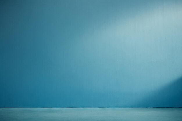 Photo blue smooth wall textured background