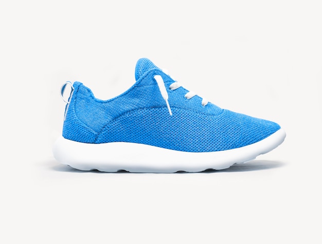 Blue sneaker isolated on white background