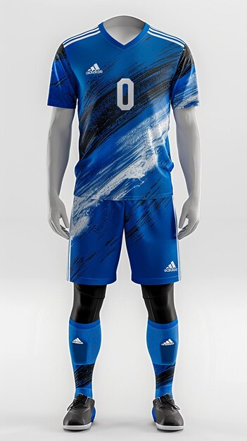 a blue soccer jersey with the number 1 on it