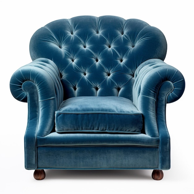 blue sofa chair