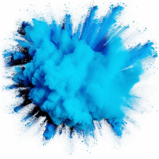 a blue splash of water with a blue background and a blue splash of paint.