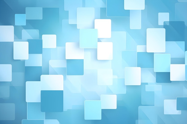 Blue square background with a white square pattern