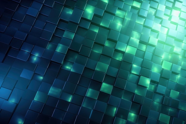 Blue square wallpaper with a dark blue background