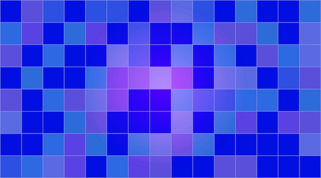 Blue squares with a pink square in the middle